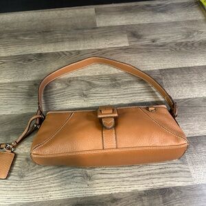 Liz Claiborne Tan Leather Shoulder Bag